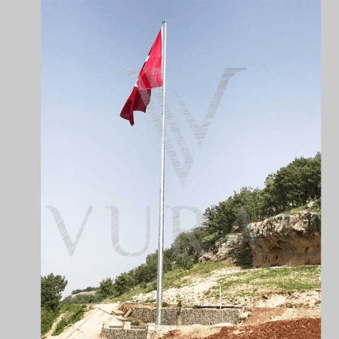 Galvanizli Bayrak Direği